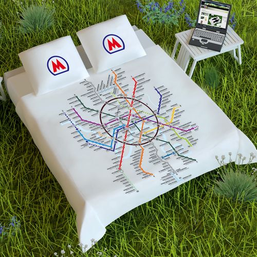 Постельное белье Карта метро